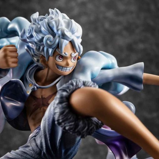 23cm/9in Anime One Piece Figure Gear 5 Luffy Action Figure Sun God Nika Luffy Statue Toy Gifts - Image 2