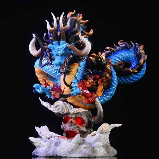 22cm Kaido Dragon Figure – One Piece GK LED Four Emperors Toy - Image 4