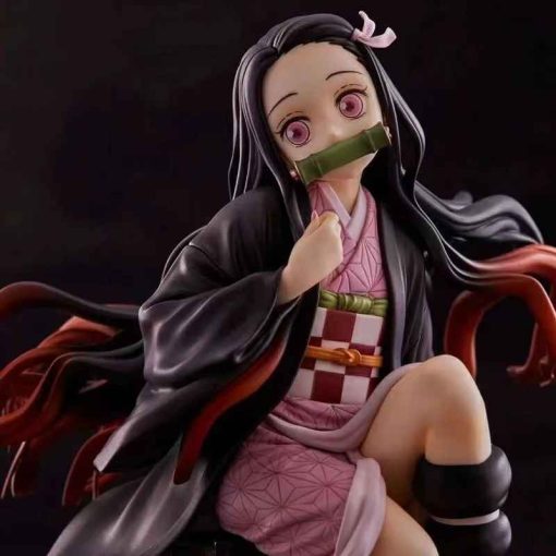 15cm Nezuko Sitting Figure – Demon Slayer PVC Display Toy - Image 4