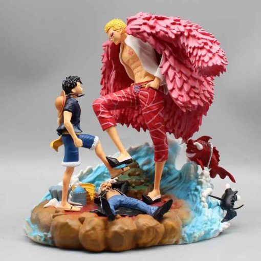 21cm Luffy vs Doflamingo Figure – One Piece GK PVC Battle Model"