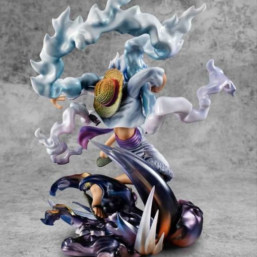 23cm/9in Anime One Piece Figure Gear 5 Luffy Action Figure Sun God Nika Luffy Statue Toy Gifts - Image 3