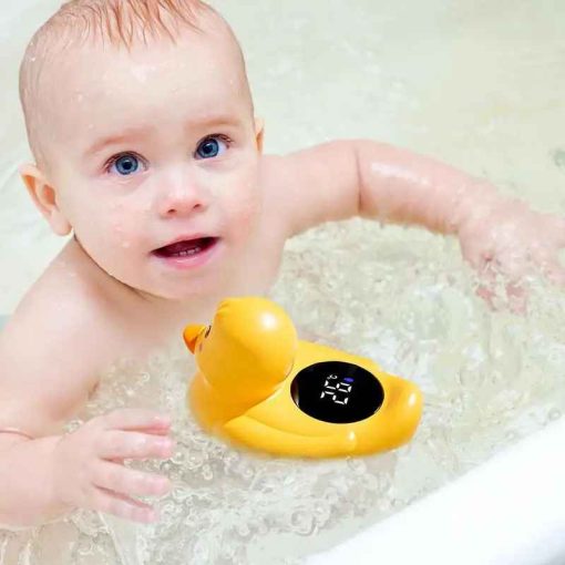 Baby Bath Tub Water Temperature Meter Waterproof Instant Read Baby Floating Duck Bath Temperature Gauge Cartoon Floating Bathtub