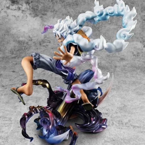23cm/9in Anime One Piece Figure Gear 5 Luffy Action Figure Sun God Nika Luffy Statue Toy Gifts - Image 4