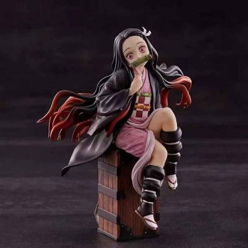 15cm Nezuko Sitting Figure – Demon Slayer PVC Display Toy - Image 2