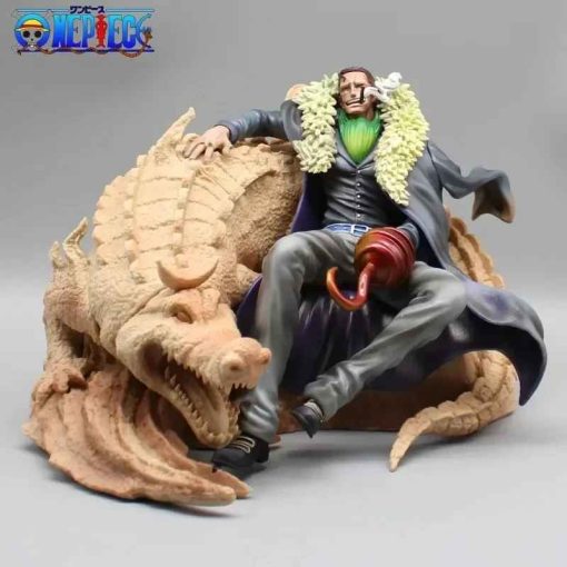 Crocodile GK Figure – One Piece Sitting Pose Collectible Toy