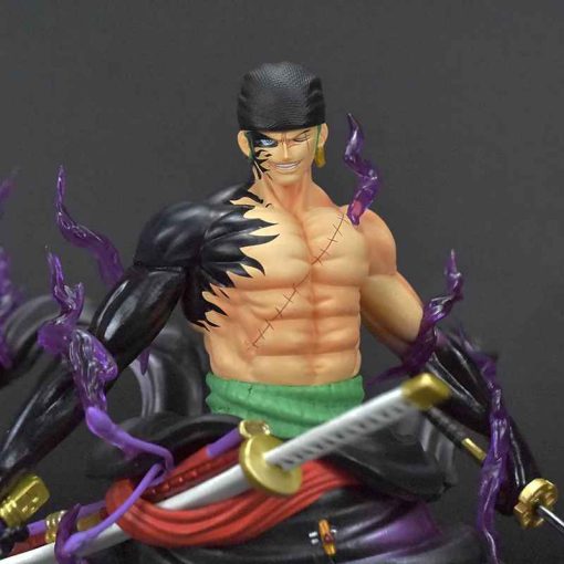25cm Cartoon Wano Zoro Three-blade Statue One Piece Figures Dream Roronoa Zoro Grande Figurine Anime PVC Collection GK Model Toy - Image 2