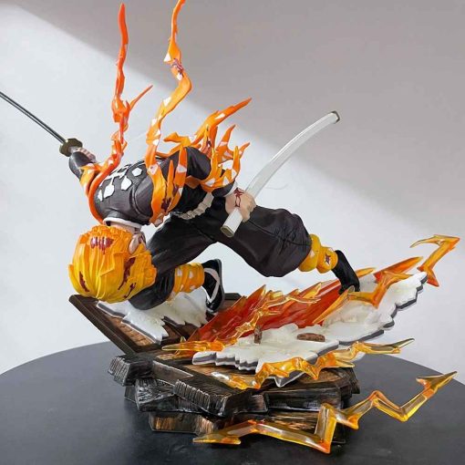 28cm Zenitsu Figure – Demon Slayer PVC Action Statue Gift Toy - Image 2