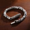 Vintage S925 Silver Bracelet – Handmade Thai Style for Men & Women