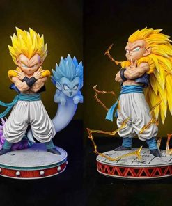 Dragon Ball Z Gotenks Ssj3 Figure Super Saiyan 3 Gotenks Action Figures 25cm Pvc Statue Collection Model Toys For Children Gifts