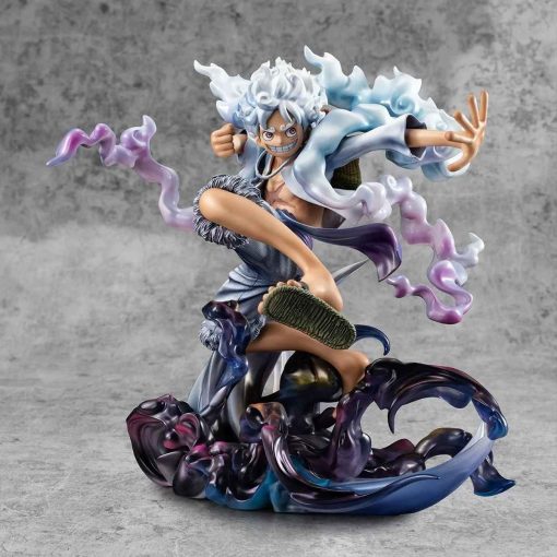 23cm/9in Anime One Piece Figure Gear 5 Luffy Action Figure Sun God Nika Luffy Statue Toy Gifts - Image 6