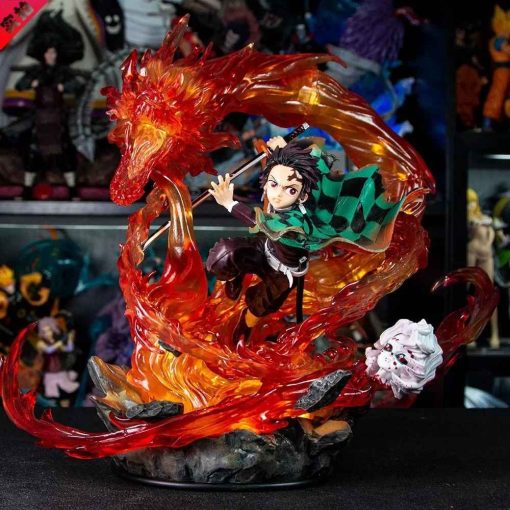 30cm Tanjirou Fire Dragon Figure – Demon Slayer PVC GK Statue - Image 6