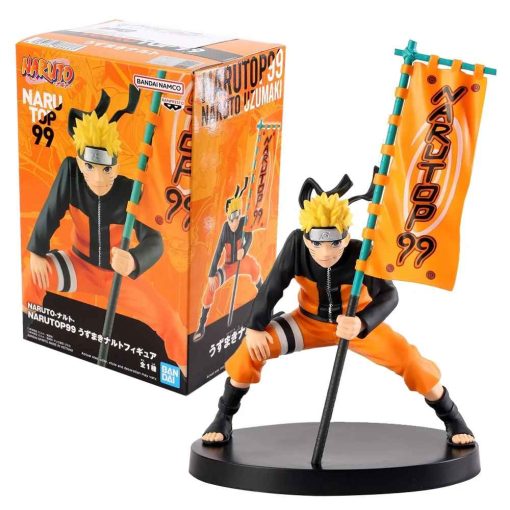 12cm Naruto Figure – NARUTOP99 Flag Version PVC Model Toy