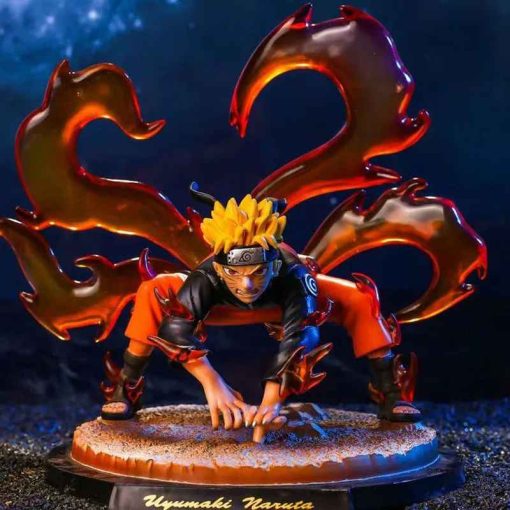 Four-Tailed Naruto Figure – Nine Tails Mode Anime Toy Gift
