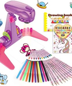 Art & Craft Drawing Kit – Projector, Crayons & Coloring Set for Kids