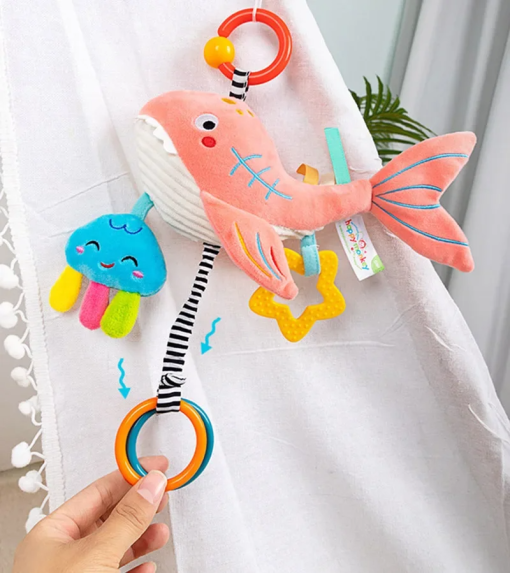 Crib & Stroller Hanging Toy – Plush Rattle for Baby Development - Image 3