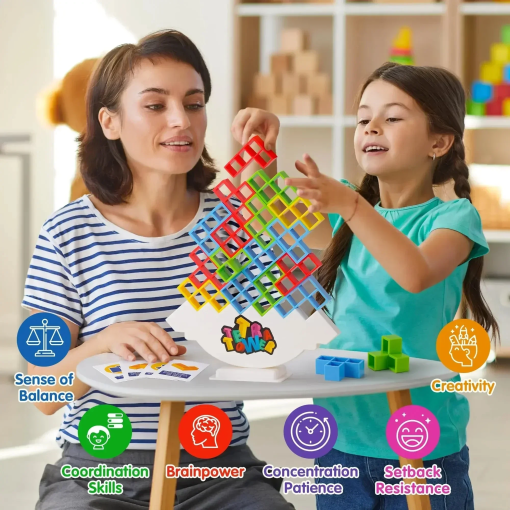 Tetra Tower Stacking Game – Balance Puzzle Fun for All Ages