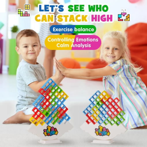 Tetra Tower Stacking Game – Balance Puzzle Fun for All Ages - Image 3