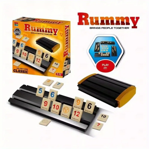 Classic Rummy Tile Game – Strategy Fun for 2–4 Players