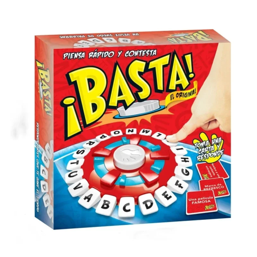 Basta Spanish Word Game – Fast Letter Press Game for Kids & Family