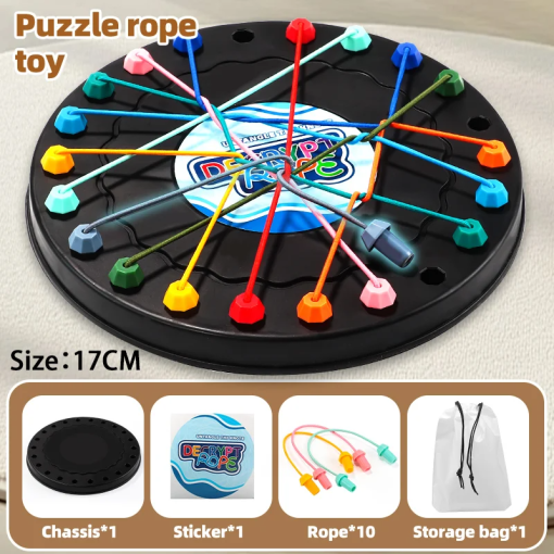 2025 Rope Break Challenge – Kids’ Brain-Teasing Logic Knot Toy (20cm) - Image 6