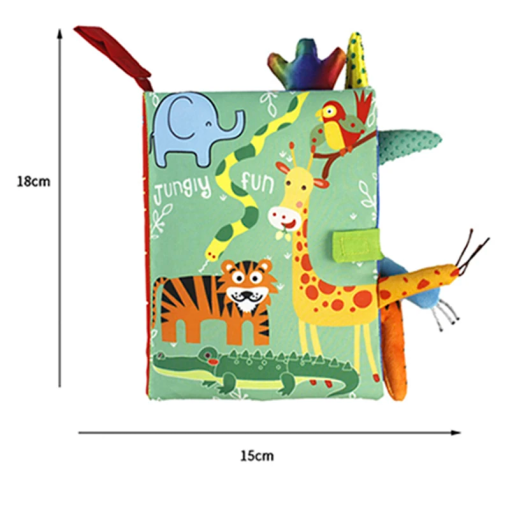 Baby's First Cloth Book – 3D Montessori Toy for Life Skills & Colors - Image 5