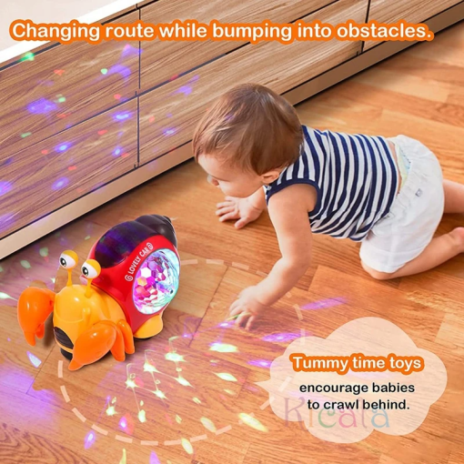 Crawling Crab Baby Toy – Light-Up Musical Toy for 0–12M Toddlers - Image 3