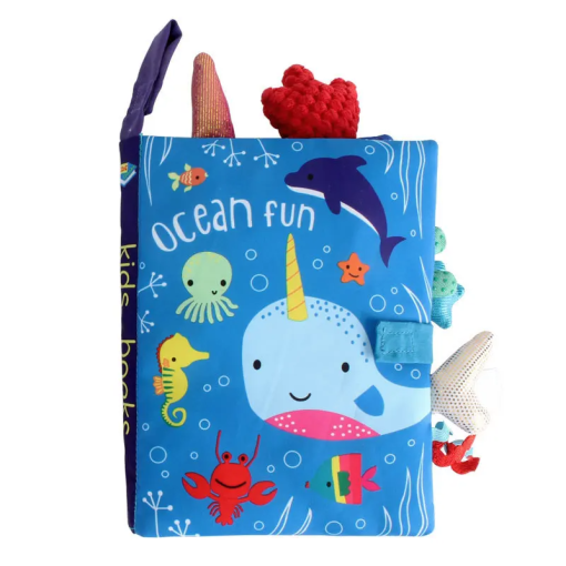 Baby's First Cloth Book – 3D Montessori Toy for Life Skills & Colors - Image 10