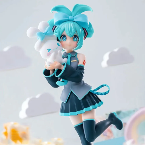 Hatsune Miku × Cinnamoroll Figure – 21cm Kawaii Collectible Toy - Image 2