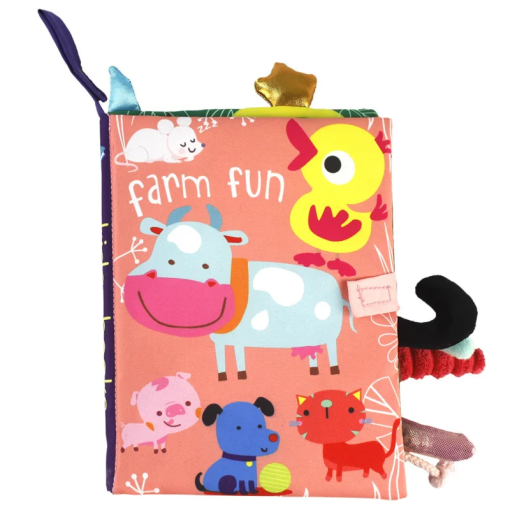 Baby's First Cloth Book – 3D Montessori Toy for Life Skills & Colors - Image 9