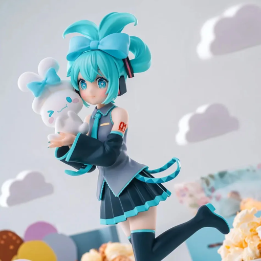 Hatsune Miku × Cinnamoroll Figure – 21cm Kawaii Collectible Toy - Image 3