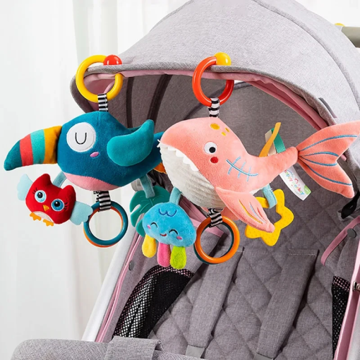 Crib & Stroller Hanging Toy – Plush Rattle for Baby Development - Image 2