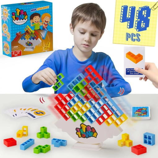 Tetra Tower Stacking Game – Balance Puzzle Fun for All Ages - Image 5