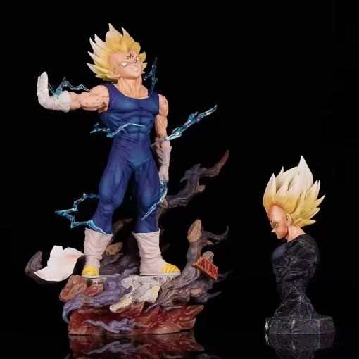 20cm Dragon Ball Z Majin Vegeta Figure – Battle-Ready GK Statue
