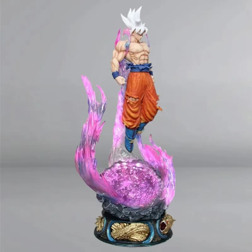 24cm Goku Ultra Instinct Figure – Light-Up Dragon Ball Statue - Image 4