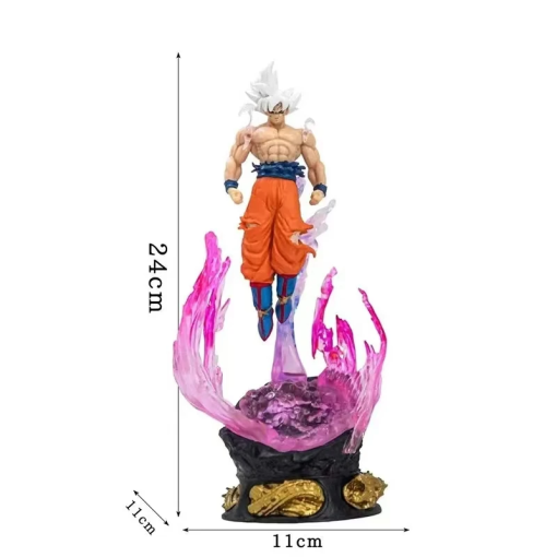 24cm Goku Ultra Instinct Figure – Light-Up Dragon Ball Statue - Image 7