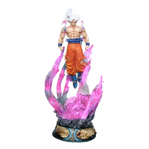 24cm Goku Ultra Instinct Figure – Light-Up Dragon Ball Statue - Image 2