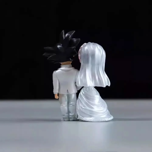 9cm Goku & Chichi Wedding Figure – Q Ver. Dragon Ball Collectible - Image 4