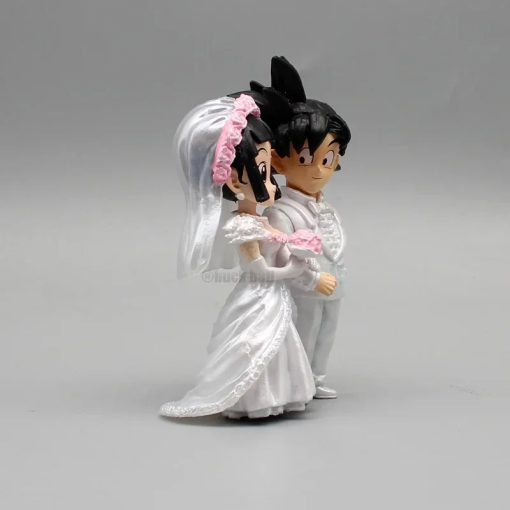 9cm Goku & Chichi Wedding Figure – Q Ver. Dragon Ball Collectible - Image 6