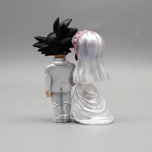 9cm Goku & Chichi Wedding Figure – Q Ver. Dragon Ball Collectible - Image 7