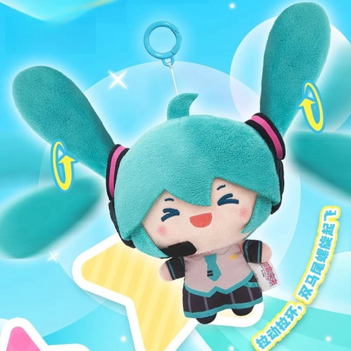 Hatsune Miku Spin‑Up Pendant Doll – 13 cm Double‑Ponytail Cutie - Image 10