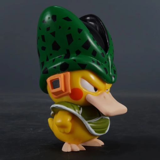 Psyduck x Saiyan Figure – 8cm Funny Cosplay PVC Model Toy - Image 8