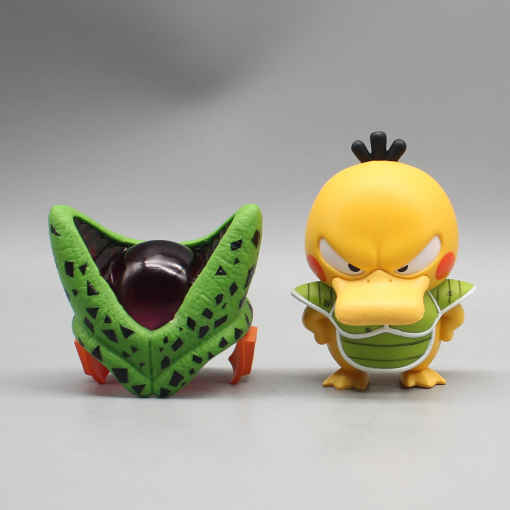 Psyduck x Saiyan Figure – 8cm Funny Cosplay PVC Model Toy - Image 2