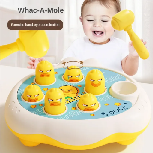 Whac-A-Mole Animal Toy – Montessori Educational Game for Toddlers