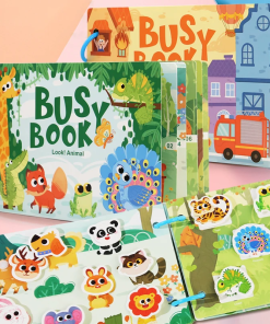 Interactive Busy Book – Animals, Vehicles, Dinosaurs & Learning