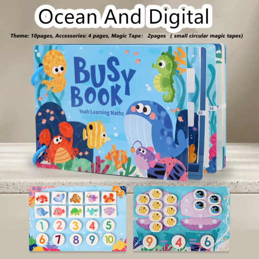 Interactive Busy Book – Animals, Vehicles, Dinosaurs & Learning - Image 7