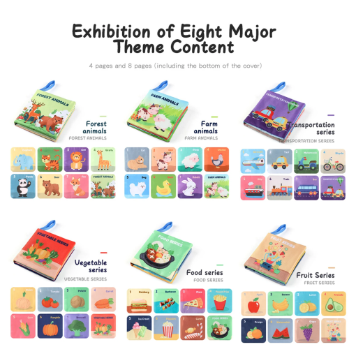 Soft Sensory Baby Book – Montessori 3D Touch & Feel Learning Toy - Image 5