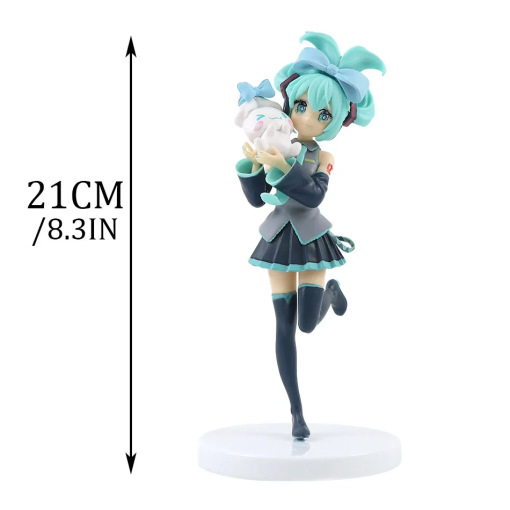 Hatsune Miku × Cinnamoroll Figure – 21cm Kawaii Collectible Toy - Image 6