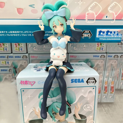 15cm Miku x Cinnamoroll Sitting Figure – Kawaii Anime Collectible - Image 9