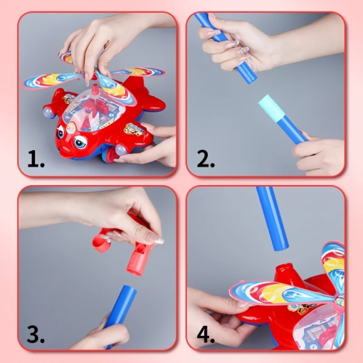 Push Walker Plane Toy – Hand Push Car for Toddlers Learning to Walk - Image 4