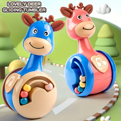 Roly-Poly Baby Toy – Wobbler for 6–12M Learning & Motor Skills